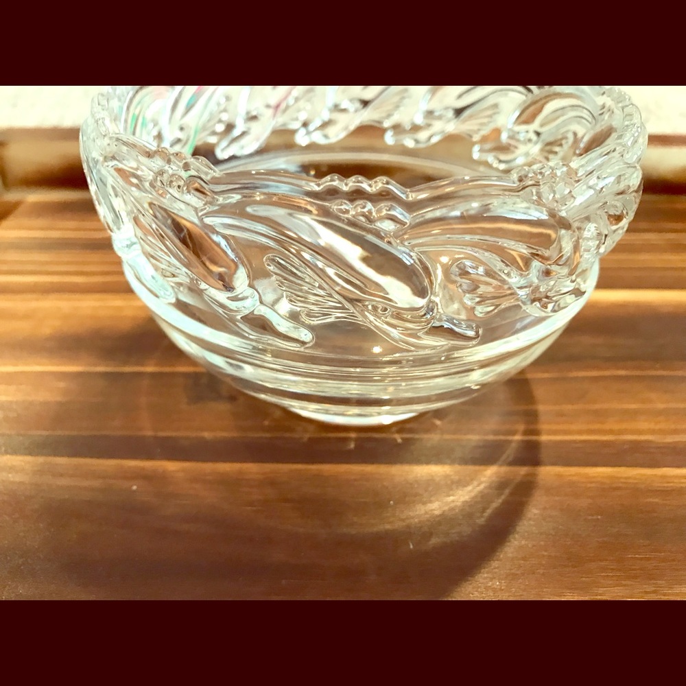 Tiffany & Co dolphin crystal bowl